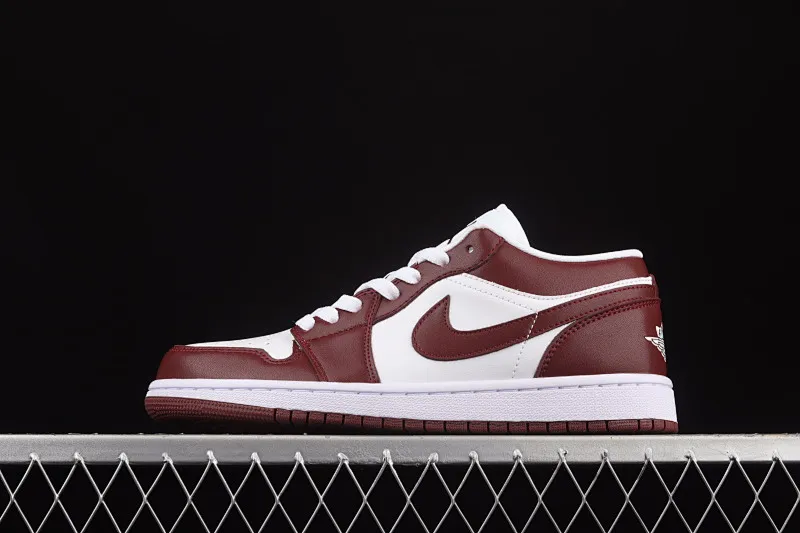 All categories Air Jordan Jordan series basketball shoes Air Jordan 1 Low Air Jordan 1 Low AJ1 Joe 1 wine red and white low-top basketball shoes DC0774-116